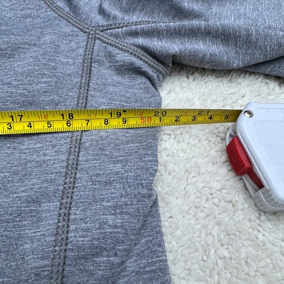 Abercrombie & Fitch Muscle Track Jacket Gray 1/4 Zip Pullover, Size L - Picture 8 of 8